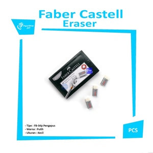 FABER CASTELL - Penghapus Stip Kecil Dust Free - Pcs - Putih
