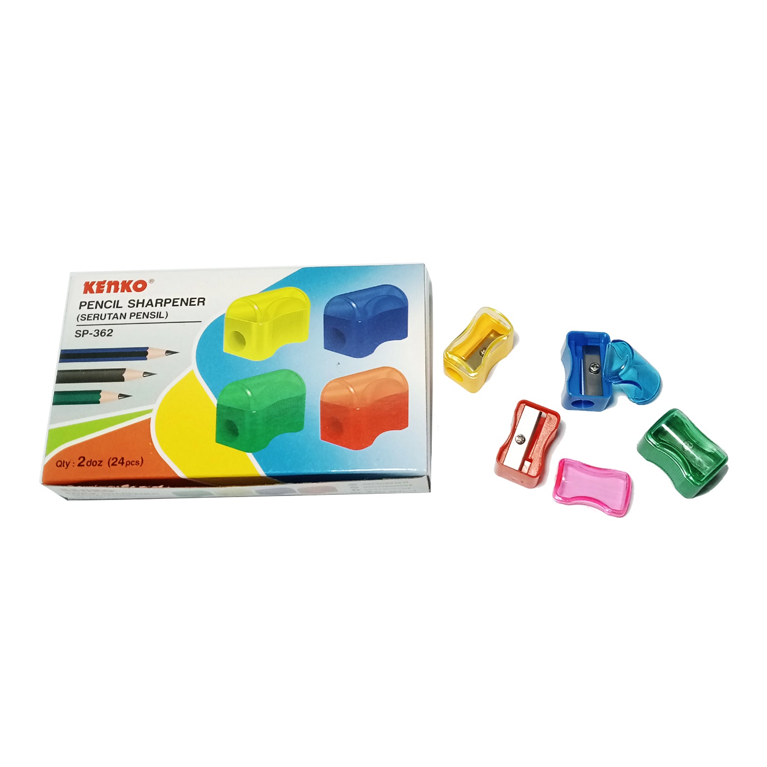 KENKO - Pencil Sharpener - Serutan Pensil SP-362 - Box
