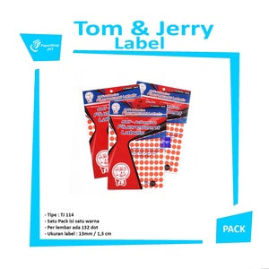 TOM & JERRY - Label Color 114 - Warna - Pad - Merah