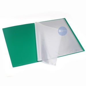 FolderOne - Dokumen Keeper Clear Holder 40 Lembar Folio - PCS - HIJAU