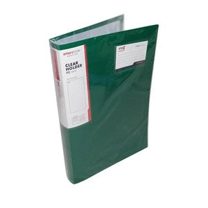 Interx Folder - Clear Holder 60 Pocket F4 - Pcs - Hijau