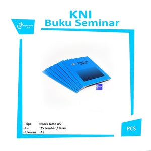 KNI - Block Note Ukuran A5 Buku Catatan Seminar Bergaris isi 25 Lembar/Buku - PCS