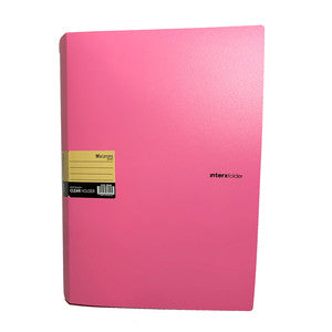 InterXfolder - Macarons Clear Holder 60 Lembar Folio - Pcs - Pink