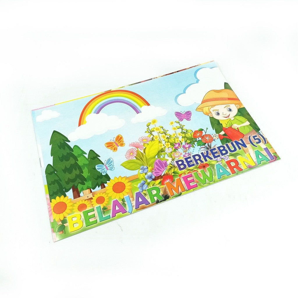 Buku Belajar Mewarnai BW.5 Coloring Book Motif Variasi Pola Gambar Lucu & Keren - Pcs