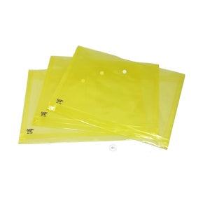 FOLDER ONE - Map Kancing Plastik Ukuran Folio - Kuning / Lusin