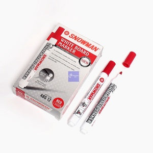 SNOWMAN - Spidol White Board ABG-12 - Pcs - MERAH