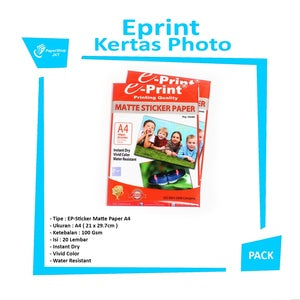 EPRINT - sticker matte paper-kertas sticker matte-doff a4 100gsm