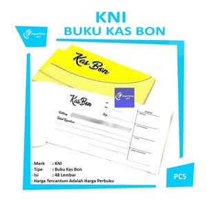 KNI - Buku Catatan 20cm x 10cm Pengeluaran Hutang Kas Bon isi 48 Lembar/Buku - Pcs