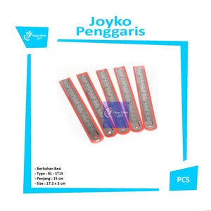 JOYKO - Ruler Stainless 15cm - Penggaris Besi - Pcs