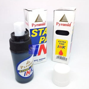 PYRAMID - Tinta stempel - Refill ink - Stamp Pad Ink - Pcs - Hitam