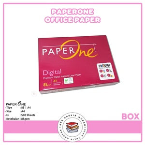 PAPERONE - A4 80 / 85 Gsm Kertas Fotokopi Paper Print - Box - A4 85