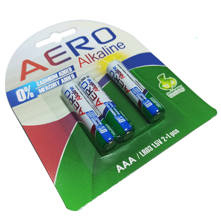 Alkaline - Baterai Aero AAA 1.5 Volt - Set