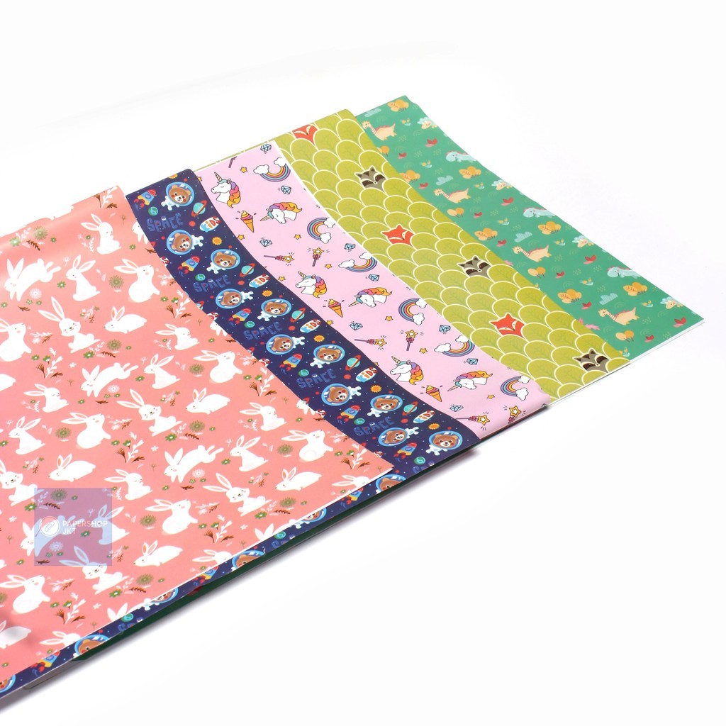 SIDU - Kertas Kado Glossy Universal - 50lembar - Pack