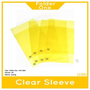FolderOne - Map L Bening A4 Warna - Lusin - KUNING