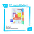 INTERXFOLDER - PP Index Divider 5 Tab Mix Colour B5 - Set - A5