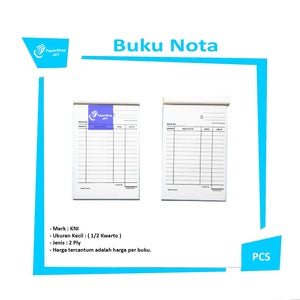 KNI - Buku Catatan Nota Kontan 2 ply / Rangkap 2 Ukuran Kecil isi 48 Lembar - PCS