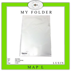 MY FOLDER - Map L Clear Sleeve Holder A4 CPP - Kulit Jeruk - Lusin