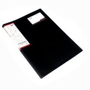 Interx Folder - Clear Holder 20 Pocket F4 - Pcs - Hitam