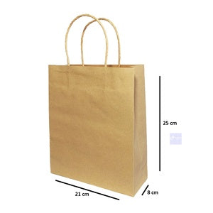 Paper Bag Brown Craft 125 Gsm Kantong Kertas Polos - Pcs - Small