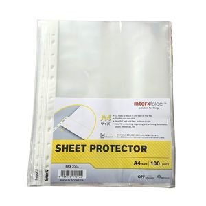 InterXFolder - Sheet Protector Bening A4 Isi 100 Lembar PP - PACK
