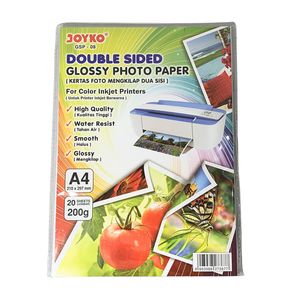 Joyko - Glossy Photo Paper Halus Kertas Foto Mengkilap - Pack - A4 200gr Tomato