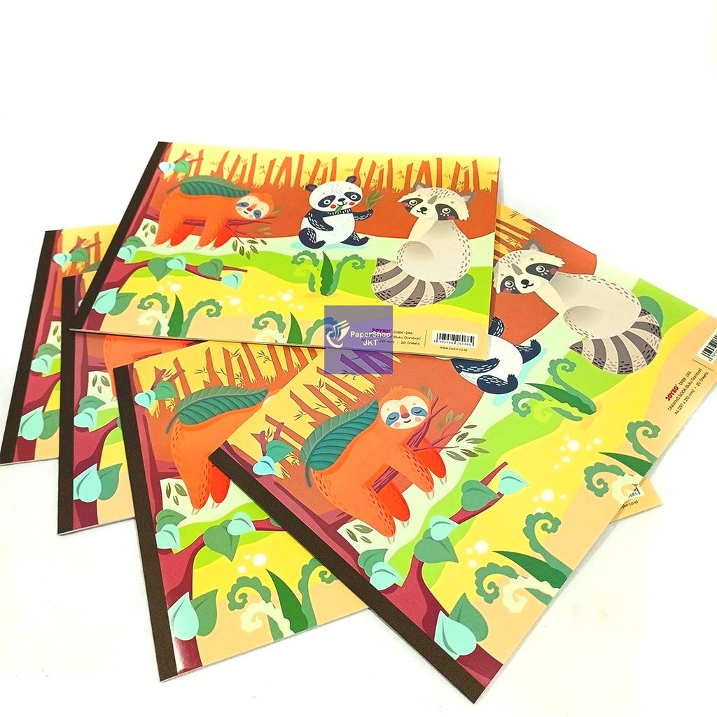 JOYKO - Buku Gambar Cover Motif Lucu DRBK-2A4 Ukuran A4 isi 20 Lembar/Buku - Pcs