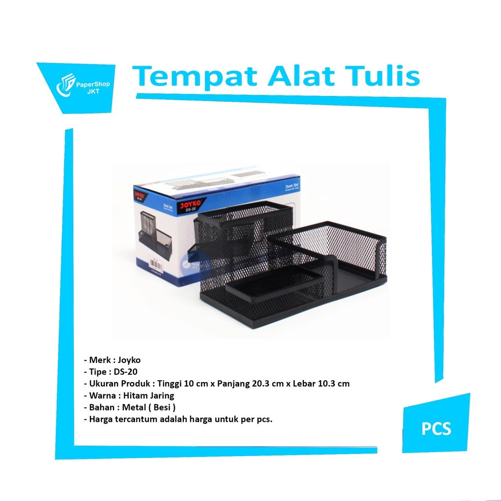 JOYKO - Desk Set DS-20 Tempat Alat Tulis Jaring - Pcs