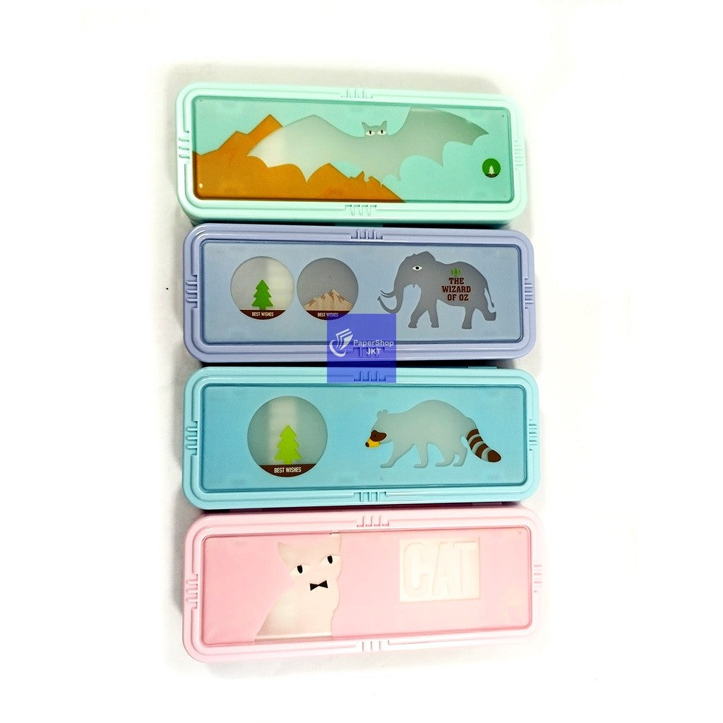 XIAOLINGJING Pencil  Kunci Kombinasi Case Cover Motif Hewan - Per Pcs