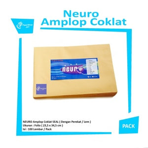 NEURO - Amplop Coklat Folio Seal ( 23,5 x 34,5 cm) - Pack