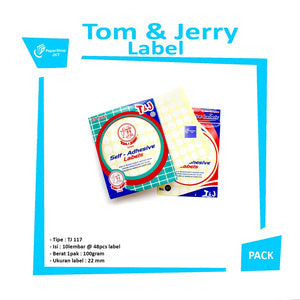 TERMURAH!!! Tom and Jerry Label Putih (Per pack - small pack) No. 117