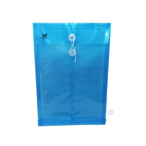 FOLDER ONE - Map Tali Plastik Ukuran Folio - Biru / Pcs