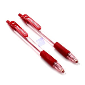 SNOWMAN - Pena Ballpoint V5 0.7 - Ballpen - Pcs - Merah