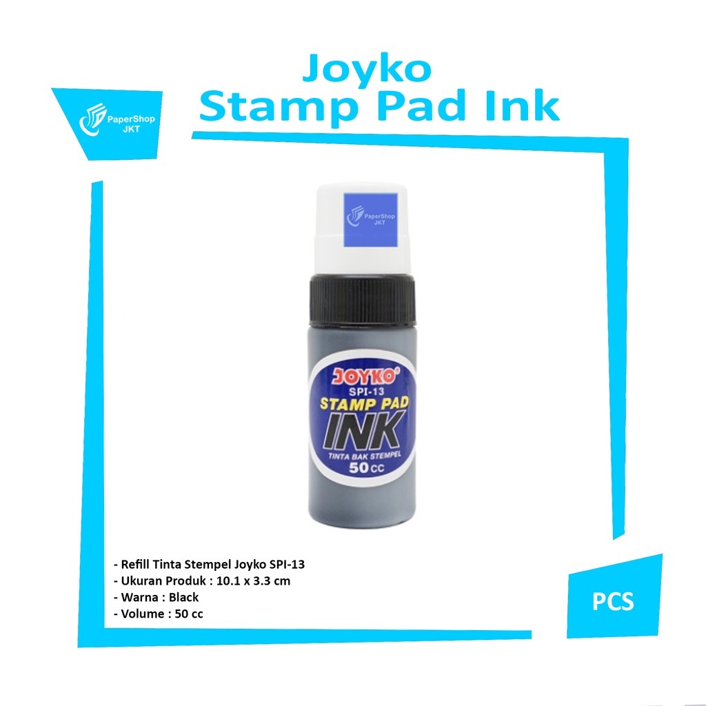 JOYKO - Stamp Pad Ink - Refill Tinta Stempel SPI-13 - Hitam - pcs