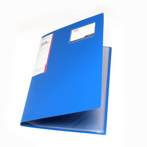 Interx Folder - Clear Holder 20 Pocket F4 - Pcs - Biru