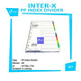 Interxfolder - Index Divider Mix Color A4 - 10 Tab 11 Lubang - Set