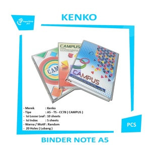 KENKO - Binder Note A5 - TS - CC78 ( CAMPUS ) - Pcs