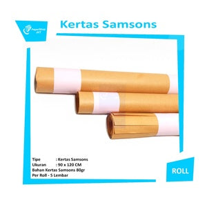 Kertas Coklat Samson 90 x 120 CM Isi 5 Lembar - Roll