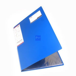 FOLDERONE - Dokumen Keeper Clear Holder 20 Lembar Folio - Pcs - BIRU