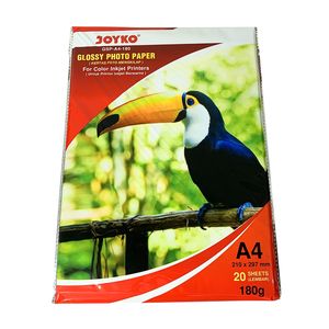 Joyko - Glossy Photo Paper Halus Kertas Foto Mengkilap - Pack - A4 180gr Burung Toco