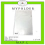 MyFolder - Map L Clear Sleeve Holder F4 CPP - Kulit Jeruk - Lusin