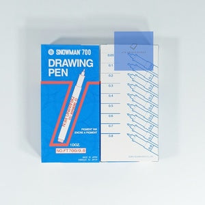 SNOWMAN Drawing Pen 700 Hitam All Varian Ukuran - Pcs - 0.8