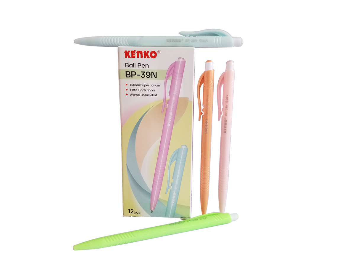 KENKO - Pulpen Ball Pen BP-39N - Black - Lusin