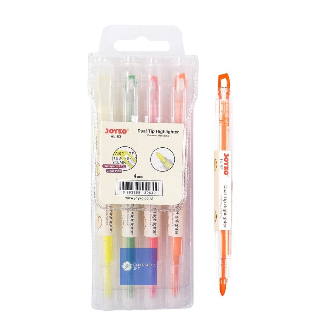 JOYKO - Dual Tip Highlighter Penanda Berwarna HL-53 - SET