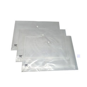 FOLDER ONE - Map Kancing Plastik Ukuran Folio - Transparant / Pcs