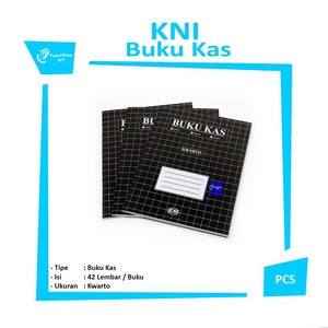 KNI - Buku Catatan Kas Ukuran Kwarto / Buku Catatan Keuangan isi 42 Lembar - Pcs