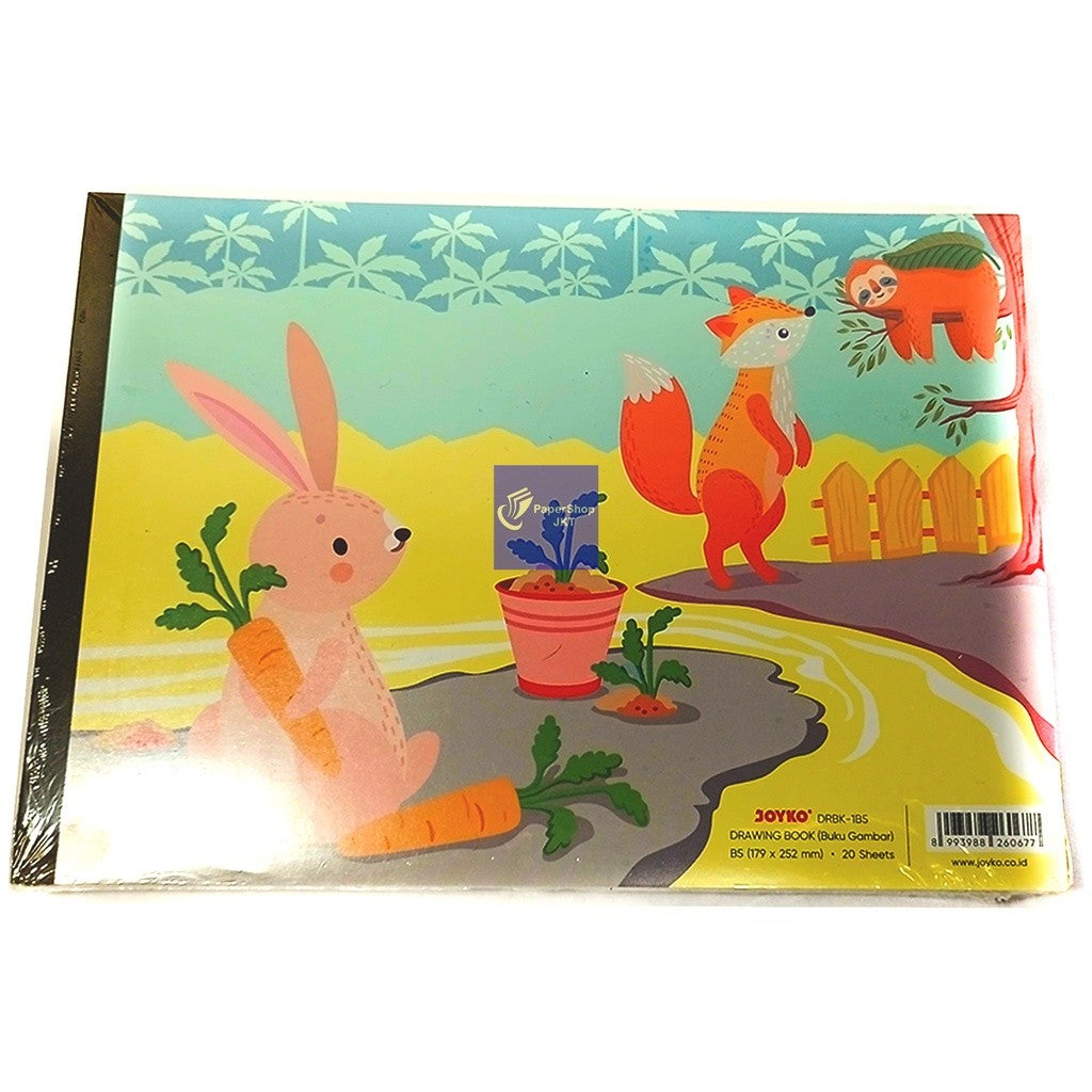JOYKO - Buku Gambar DRBK-1B5 Cover Motif Lucu Random Ukuran B5 isi 20 Lembar - Pcs