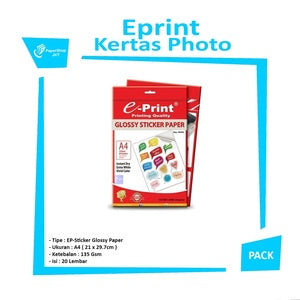 EPRINT - Sticker Glossy Paper 135Gram A4 Bubble Chat - Pack