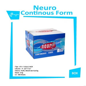 NEURO - Continous Form 3 Ply 9 1/2 x 11/2 ( K3/2 ) NCR - Box