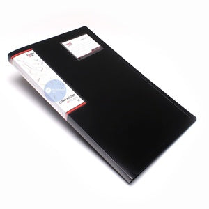 FolderOne - Dokumen Keeper Clear Holder 40 Lembar Folio - PCS - HITAM