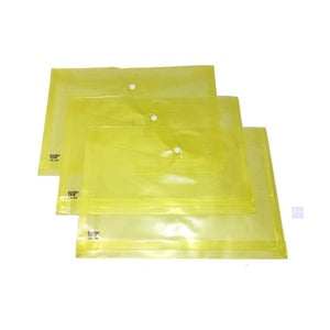 FOLDER ONE - Map Kancing Plastik Ukuran Folio - Kuning / Pcs
